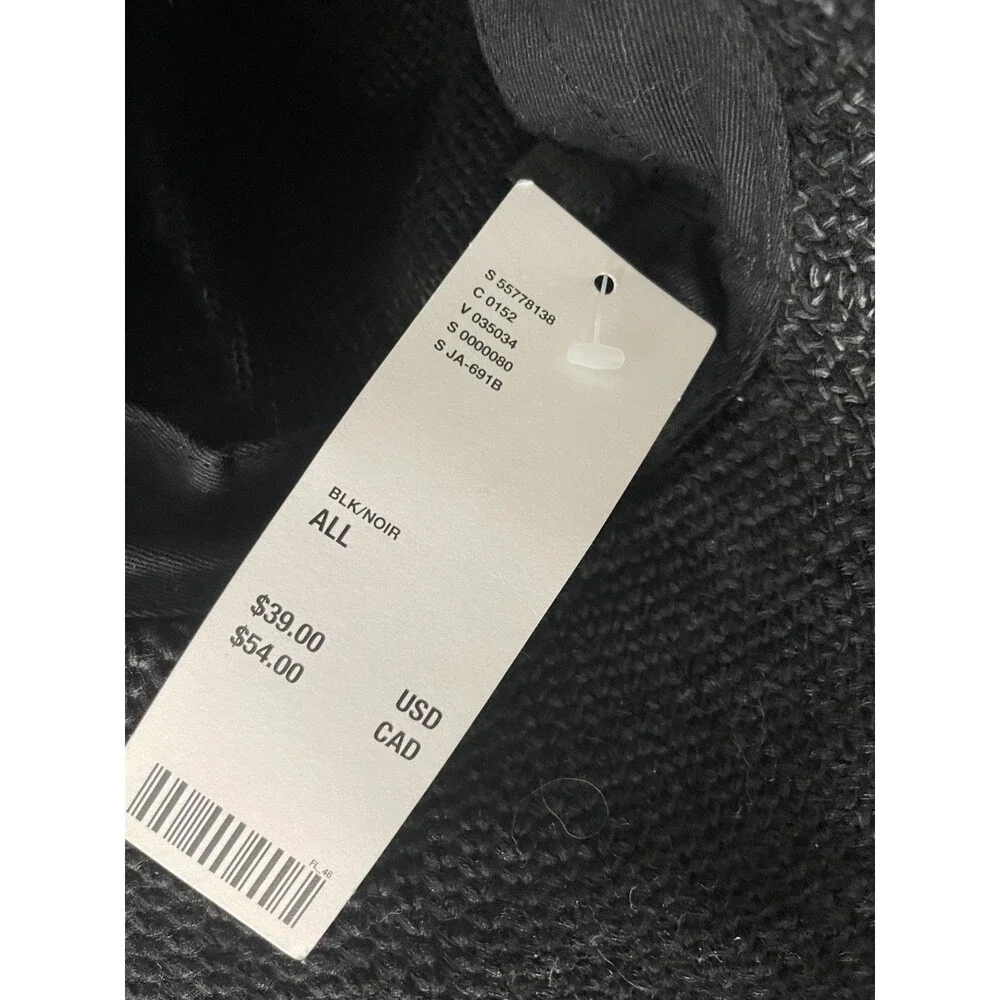 Urban Outfitters NWT Floppy Brim Hat - Black New One size straw sun hat